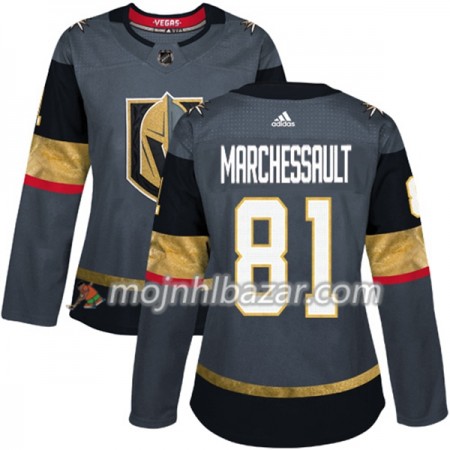 Dresovi Vegas Golden Knights Jonathan Marchessault 81 Adidas 2017-2018 Siva Authentic - Ženska
